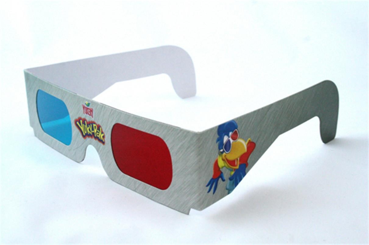 3D紅藍紙眼鏡(有零售鏡片) 空白紅藍紙眼鏡
