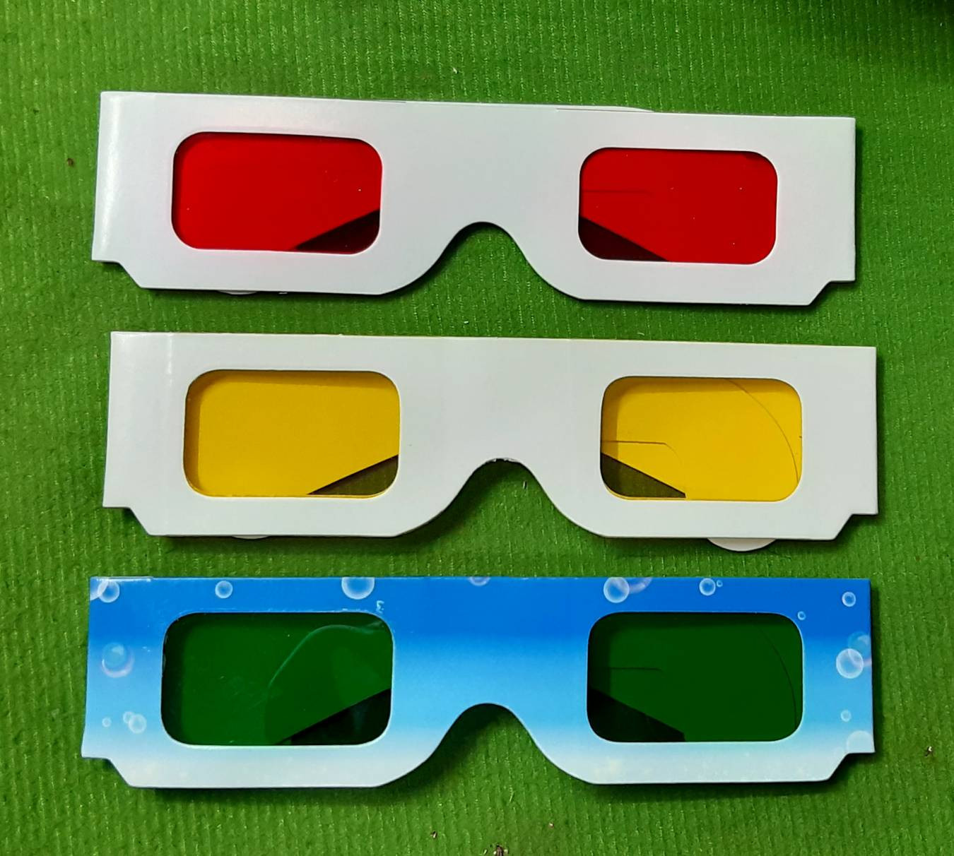手拿式3D紅藍紙眼鏡(有零售鏡片)