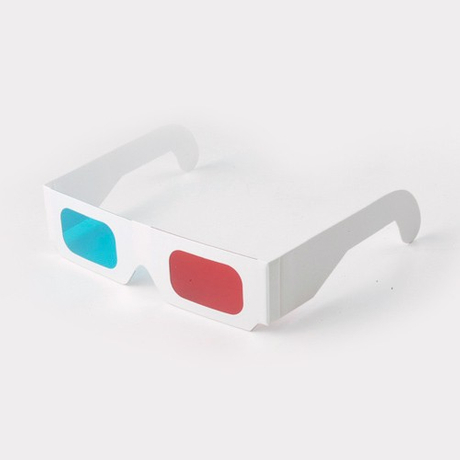 3D紅藍紙眼鏡(有零售鏡片)