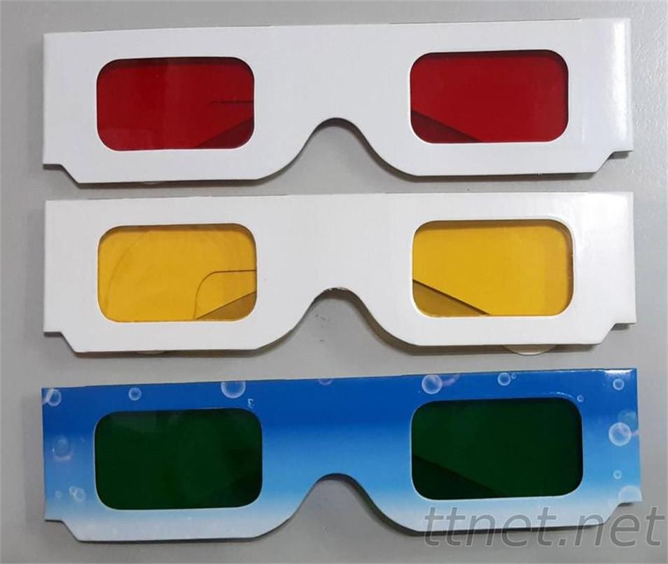 3D圓形手拿式紙眼鏡 3D眼鏡 3D立體眼鏡