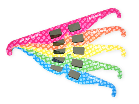 3D線性偏光紙眼鏡